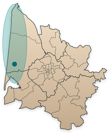 Visuel du secteur d'intervention local